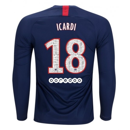Paris Saint-Germain Fodboldtrøjer ICARDI 18 Hjemmebanesæt 2019/20 Langærmet Paris Saint-Germain Fodboldtrøjer ICARDI 18 Hjemmebanesæt 2019/20 Langærmet